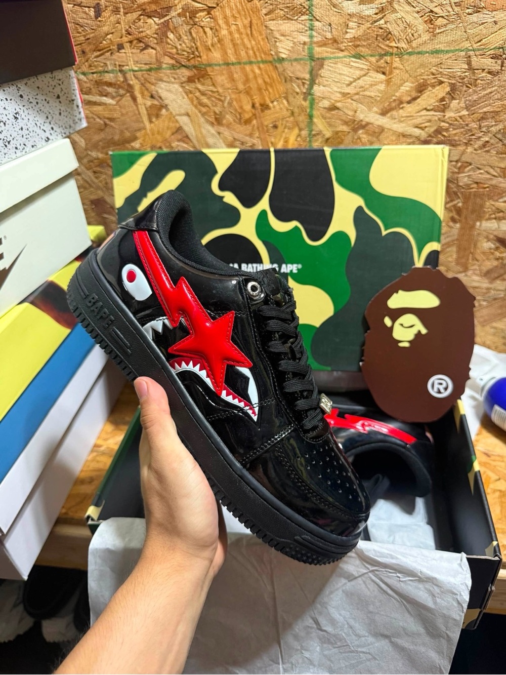Bapesta ‘Shark Face - Black’